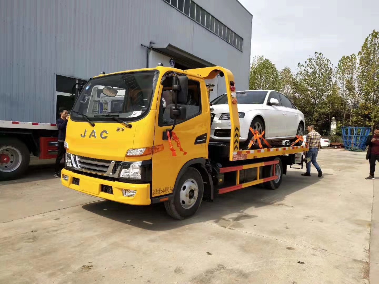 江淮藍牌一拖二清障車